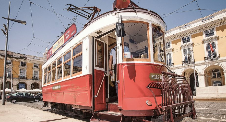 Trammetje Lissabon Portugal Trammetje Lissabon Portugal